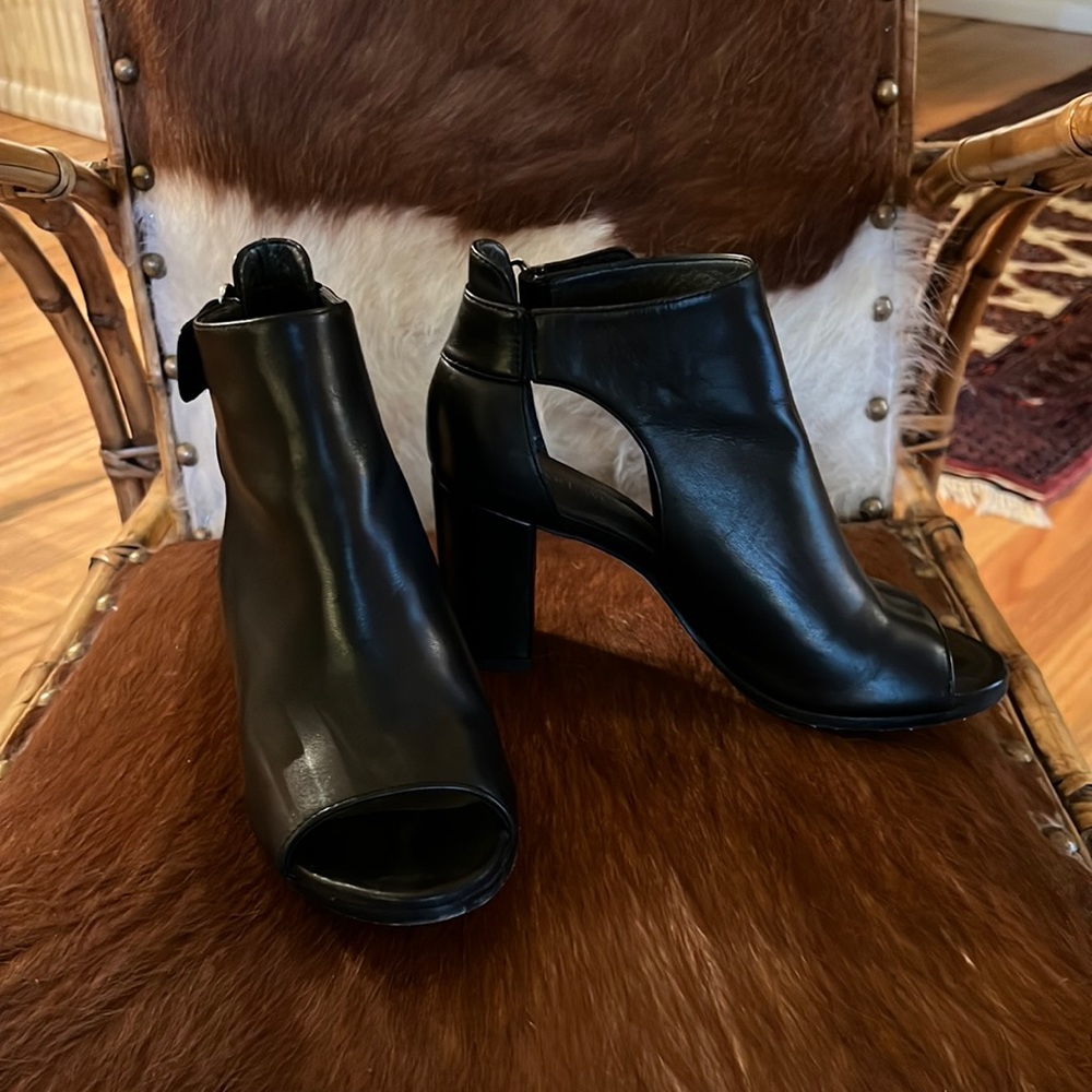 Stuart Weitzman Open Toe Booties